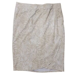 RipSkirt Length 3 Wrap Skirt for Women Large Aloha Sand Beige Floral 34x27